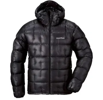 몽벨 플라즈마 1000 알파인 다운 후드티 M 블랙 미사용품