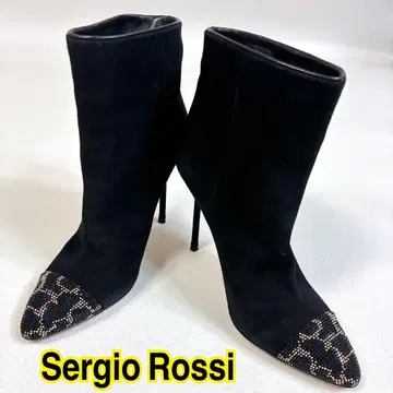 [컨디션 최상] Sergio Rossi 숏부츠 스웨이드 35 1/2