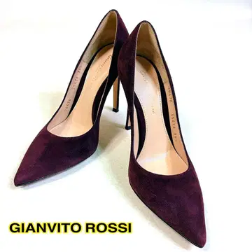 [컨디션 최상] GIANVITO ROSSI 스틸레토 스웨이드 핑힐