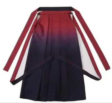 10 - [추천] 의상 졸업식 하카마 빨간색/네이비 그라데이션 103cm