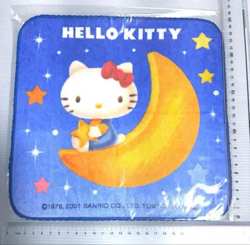 빅 사이즈 푸치 타월 헬로키티 초승달 밤하늘 헤이세이 레트로 산리오 별밤