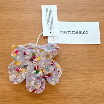미사용 새상품 마리메꼬 Unikko hair clip large 멀티