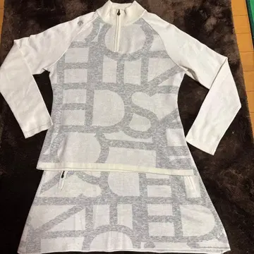 여성용 골프 스웨터 스커트 세트 데상트 L