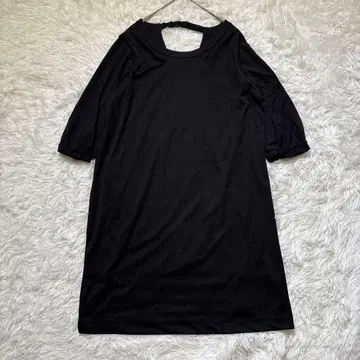 [ 자라 베이직 ] 블랙 튜닉 원피스 루즈핏 슬림 효과 한국 스타일