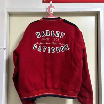 HARLEY DAVIDSON 레드 바시티 자켓 M