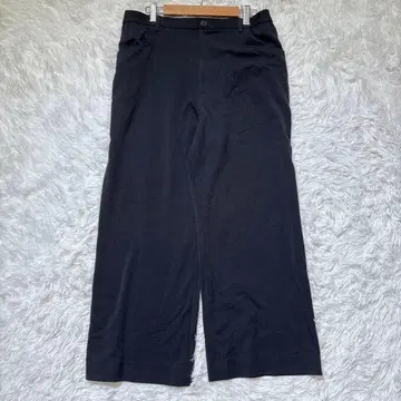 [그레나다] 와이드 팬츠 블랙 LL 폴리에스테르 일본제 캐주얼 오피스