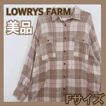 새상품급 LOWRYS FARM 로리즈팜 F 오버 사이즈 체크