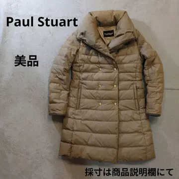 폴 스튜어트 다운&페더 천연 가죽 A라인 다운 코트 새상품급