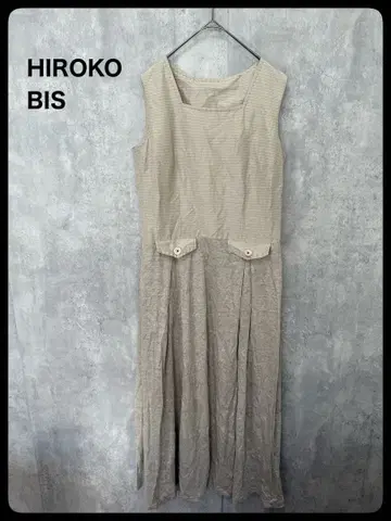 # HIROKO BIS 히로코비스 슬리브리스 롱 원피스