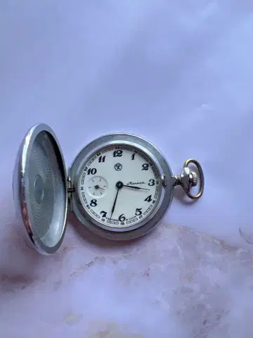 앤티크 회중시계 소련 레어 수동 와인딩 작동 레닌 러시아