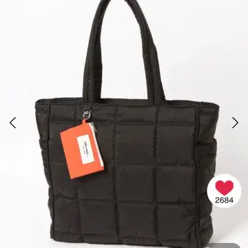 니코앤드 - 오리지널 파우치 포함 퀼트 토트백 L 블랙