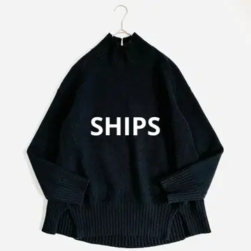 쉽스 SHIPS 5G 울 캐시미어 터틀넥 니트