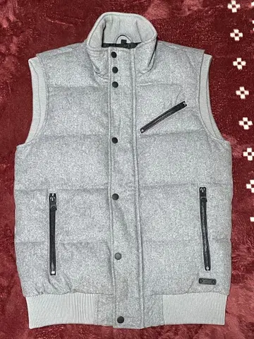 GUESS 다운 베스트 그레이 XS