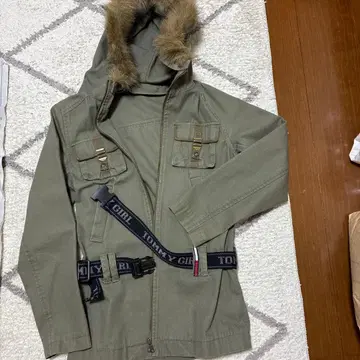 토미걸 밀리터리 코트