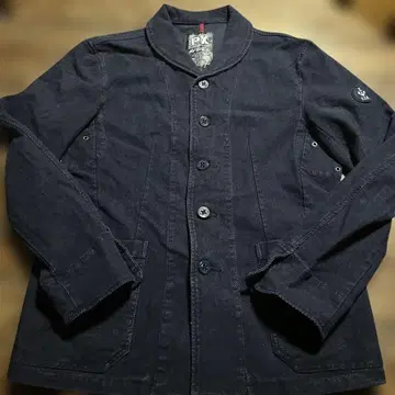 AVIREX 필드 밀리터리 자켓 네이비 블루 L 사이즈