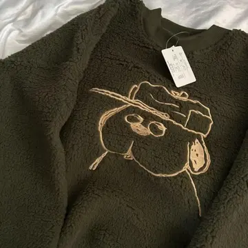 [ M ] 스누피 트레이닝복 BIG 보아 올라프 자수 긴팔 남녀 공용