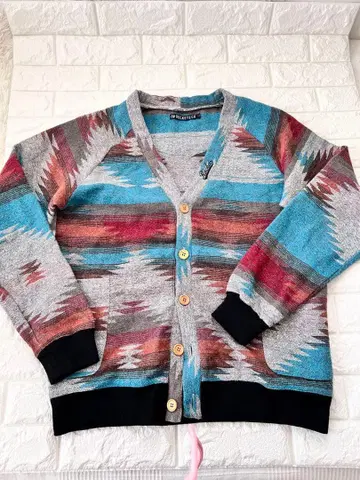 ROCKETS 로케츠 아메리카 원주민 무늬 L 아우터 가디건
