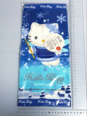 핸드 타월 헬로키티 겨울 한정판 헤이세이 레트로 산리오 스노우 페어리