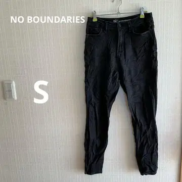 NO BOUNDARIES 블랙 데님 팬츠 S 사이즈
