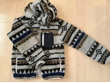 하트마켓 보아 플리스 자켓 기하학 패턴 프리 사이즈