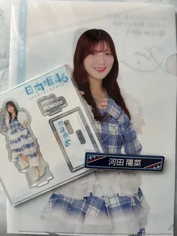히나타자카46 복권 카와타 히나 아크릴 스탠드 세트
