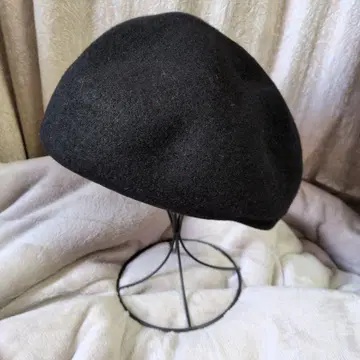 새상품급 edo 블랙 베레모 울 100% 남녀 공용