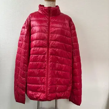 유니클로 울트라 라이트 다운 레드 다운 자켓 남성용 XL