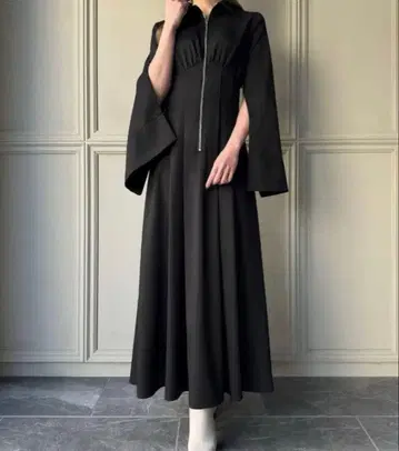 주노아 블랙 롱 스커트 원피스