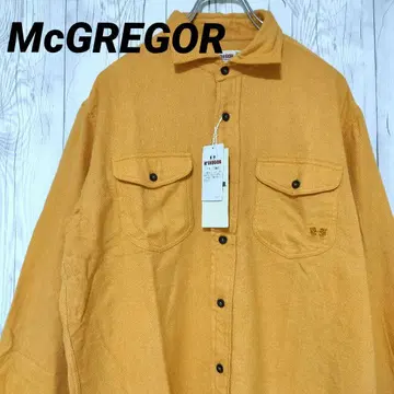 맥레거 긴팔 셔츠 캐주얼 이탈리아 소재 택 포함 새상품 L 자수 로고