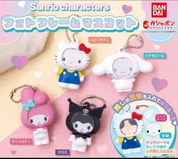 산리오 캐릭터즈 사진 프레임 마스코트 4종 컴플리트