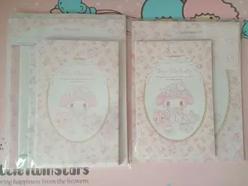 마이멜로디 화이트 딸기 티타임 레터 세트 케이스입 레터 세트