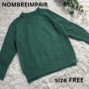 NOMBREIMPAIR 그린 니트 스웨터 울 혼방 새상품급 그린