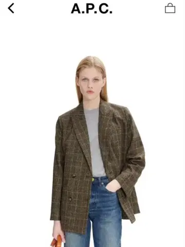 새상품급 A.P.C. 울 자켓 마론 s