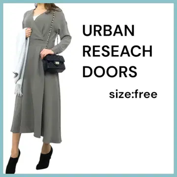 URBAN RESEARCH DOORS 그레이 롱 원피스 프리 사이즈