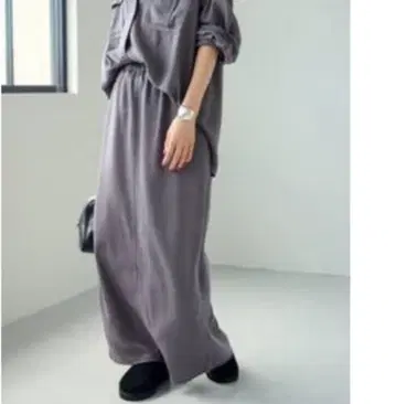 FRAMeWORK 리오셀 나카지로조메 워크 셔츠, 스커트