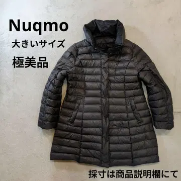 누쿠모 다운&페더 라이트 다운 A라인 롱다운 코트 블랙 새상품급