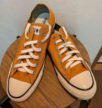새상품 컨버스 로우컷 스니커즈 오렌지 26cm 7 1/2