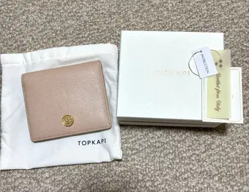 TOPKAPI 2단 미니 지갑 fortuna 핑크 베이지