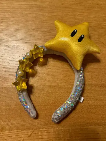 유니버설 스튜디오 재팬 마리오 스타 머리띠