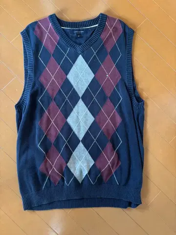 TOMMY HILFIGER 아가일 베스트 L 사이즈