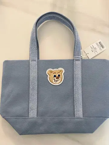 러브러리 바이 페이러 올드 테디 와펜 토트백(소) 라이트 블루