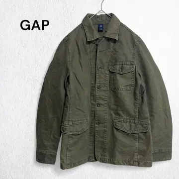 갭 자켓 밀리터리 커버올 아우터 면 100% 남성용 S