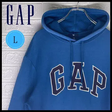 [ 24시간 이내 익명 배송 ] 빅 루즈 갭 풀오버 후드티 블루 L