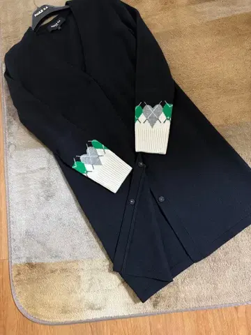 PAULE KA 블랙 롱 가디건 S