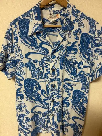 하와이안 알로하 트로피컬 알로하 셔츠 L