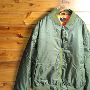 ZIP FIVE 플라이트 자켓 MA-1 카키 오렌지 M 블루종