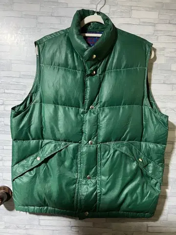 빈티지 70s usa 다운 베스트 깃털