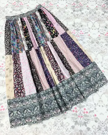 리버티 패치워크 스커트 (블라우스 별도 판매)