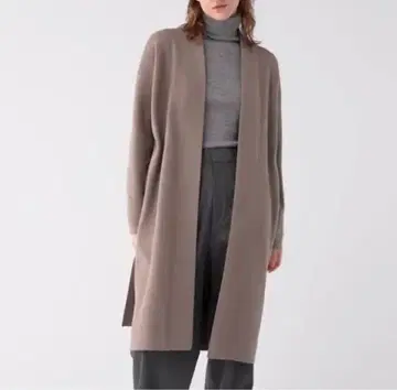 [ 새상품급 ] UNIQLO 수플레얀 니트 코트 브라운