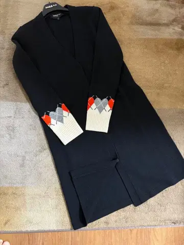 PAULE KA 블랙 롱 가디건 S